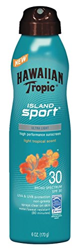 Product Cover Hawaiian Tropic Island Sport Sunscreen Spray, Easy to Apply, Broad-Spectrum Protection, SPF 30, 6 Ounces