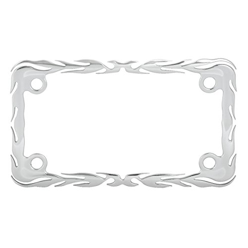 Product Cover Grand General 60393 Chrome Flame Motorcycle License Plate Frame