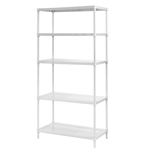 Product Cover Muscle Rack PWS351871-5W Steel Wire Shelving, 5 Adjustable Shelves, 330 lb Per Shelf Capacity, 71