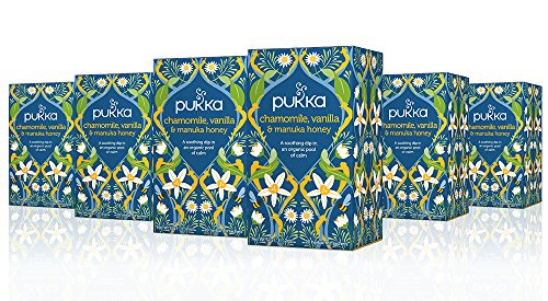Product Cover Pukka Chamomile, Vanilla & Manuka Honey, Organic Herbal Tea (6 Pack, 120 Tea Bags)