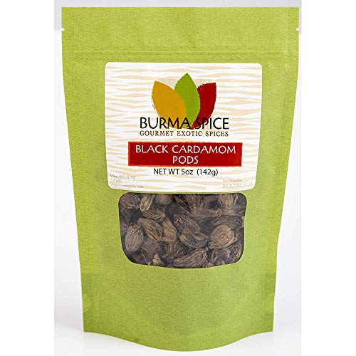 Product Cover Black Cardamom Pods | Smokey, Dried, Indian Seasoning Spice | 100% Pure |  (5 oz.)