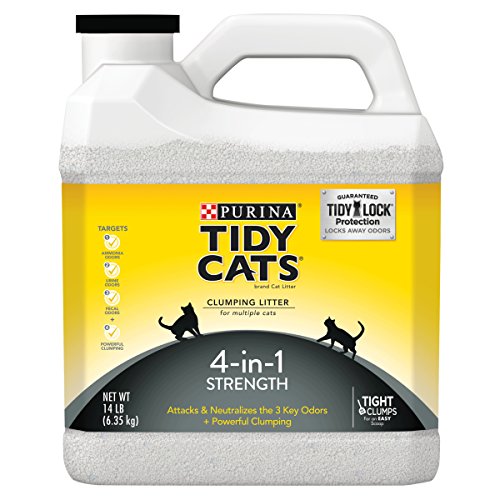 Product Cover Purina Tidy Cats 4-in-1 Strength Cat Litter - (3) 14 lb. Plastic Jug