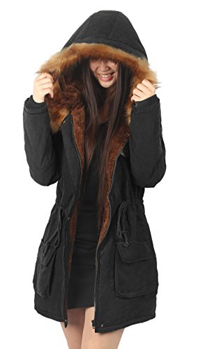 Product Cover iLoveSIA Womens Hooded Warm Coats Parkas with Faux Fur Jackets
