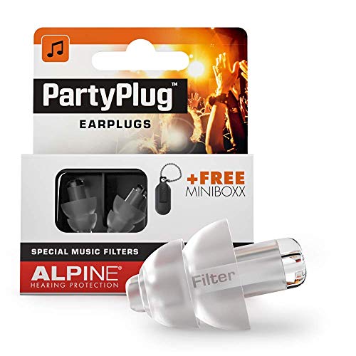 Product Cover Alpine Hearing Protection PartyPlug Ear Plugs for Loud Music Environments, Clear