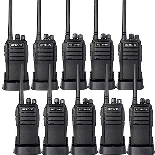 Product Cover Retevis RT21 Updated 3000mAh Rechargeable Walkie-Talkies for Adults Two Weeks Long Standby UHF 16CH VOX 2 Way Radio Long Range Two Way Radio(10 Pack)