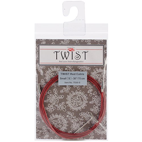 Product Cover ChiaoGoo 7530-S Twist Small Lace Interchangeable Cables, 30-Inch, Red