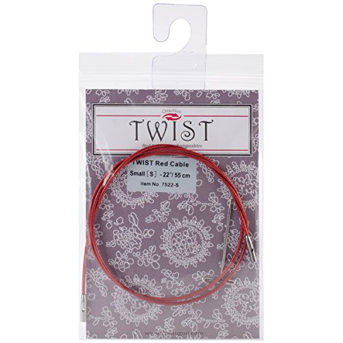 Product Cover ChiaoGoo 7522-S  Twist Lace Interchangeable Cables, 22-Inch ,Small, Red