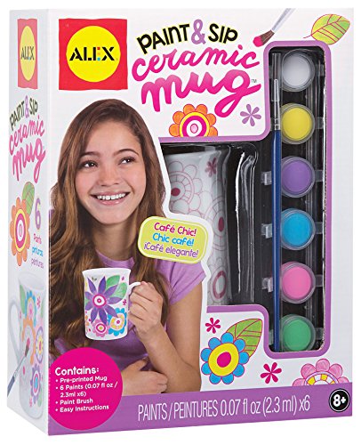 Product Cover Alex Craft Paint and Sip Ceramic Mug Kids Art and Craft Activity