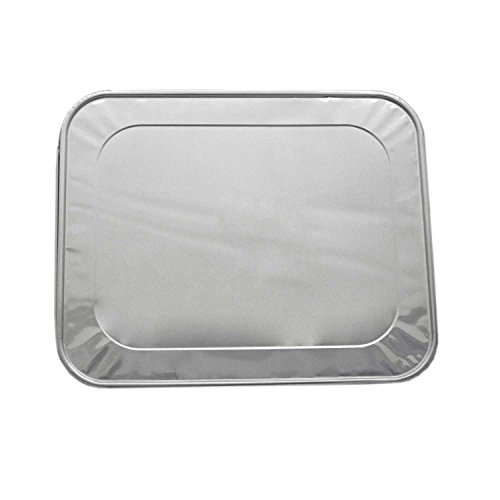 Product Cover Aluminum Foil Lids for Aluminum Steam Table Pans, Fits Half-Size Pans (1 Bags of 20)