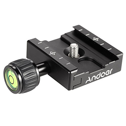 Product Cover Andoer Aluminium Quick Release Plate QR Clamp with Gradienter Fits Arca Swiss RRS Wimberley for Tripod Ballhead