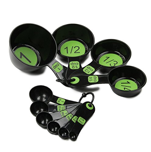 Product Cover Chef Craft 42019 Measuring Cups, 10 Piece Set, Green