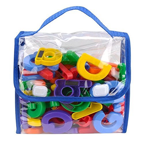 Product Cover Edukid Toys Magnetic Letters and Numbers - 72 Pcs in a Tote Bag