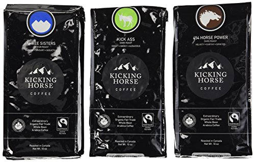 Product Cover Kicking Horse Coffee Whole Bean Variety Pack (Pack of 3 Flavors)