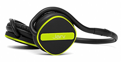 Product Cover Jarv Joggerz PRO Sports Wireless Headphones with Built-in Microphone, Foldable Design and Universal Fit - 20 Hours of Talk Time - Black/Green