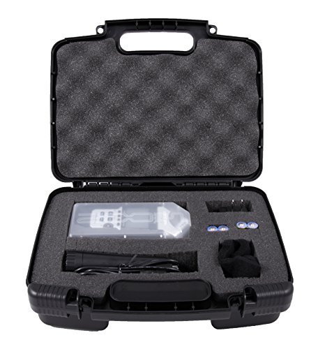 Product Cover Casematix Portable Recorder Carrying Travel Hard Case with Dense Foam fits Zoom H1, H2N, H5, H4N, H6, F8, Q8 Handy Music Recorders, Charger, Mic Tripod Adapter and Accessories