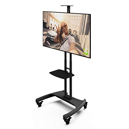 Product Cover Kanto MTM65PL Mobile TV Stand with Mount for 37 to 65 inch Flat Panel Screens - Black