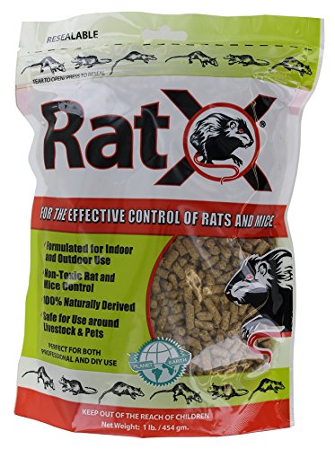 Product Cover EcoClear Products 620101, RatX All-Natural Non-Toxic Humane Rat and Mouse Killer Pellets, 1 lb. Bag