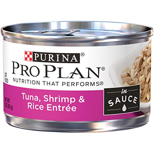 Product Cover Purina Pro Plan Wet Cat Food, Tuna, Shrimp & Rice Entree in Sauce - (24) 3 oz. Pull-Top Cans
