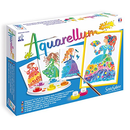 Product Cover SentoSphere Junior Aquarellum Flower Princesses Arts and Crafts Paint Set