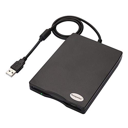 Product Cover Chuanganzhuo 3.5 USB External Floppy Disk Drive Portable 1.44 MB FDD for PC Windows 98 ME 2000 XP Vista 7 8 with No Extra Driver Required Plug and Play (Black)