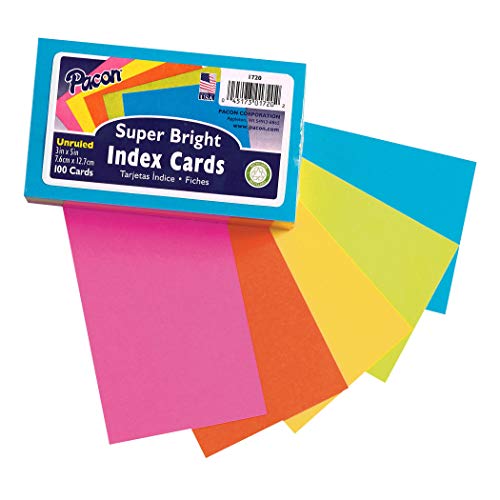 Product Cover Pacon PAC1720 Index Cards, 3