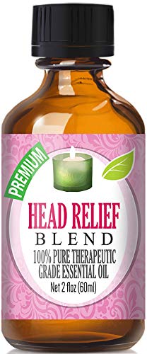 Product Cover Head Relief Essential Oil Blend - 100% Pure Therapeutic Grade Head Relief Blend Oil - 60ml