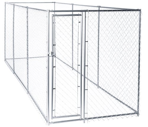 Product Cover Lucky Dog CL 61528EZ Chain Link Box Kennel, 6 x 5 x 15'/10 x 10