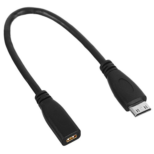 Product Cover Cablecc Type D Micro HDMI v1.4 Socket Female to Type C Mini HDMI Male Convertor Adapter Cable 10cm