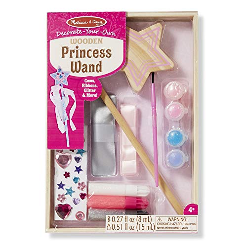 Product Cover Melissa & Doug Decorate-Your-Own Wooden Princess Wand (Arts & Crafts, Shatterproof Mirror, Craft Kit & Keepsake, Great Gift for Girls and Boys - Best for 4, 5, 6, 7 and 8 Year Olds)