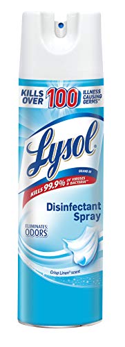 Product Cover LYSOL Brand Crisp Linen Scent Disinfectant Spray, 19 Ounce - 12 per case