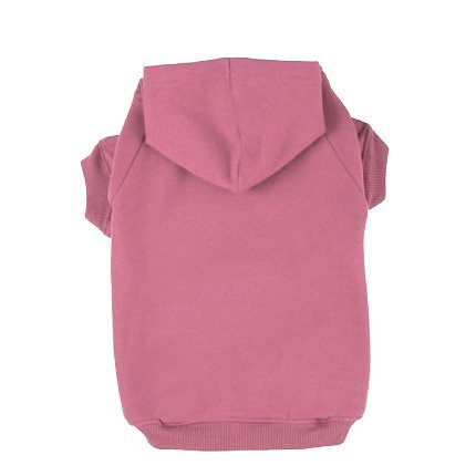 Product Cover BINGPET Blank Basic Cotton/Polyester Pet Dog Sweatshirt Hoodie BA1002, Pink Medium