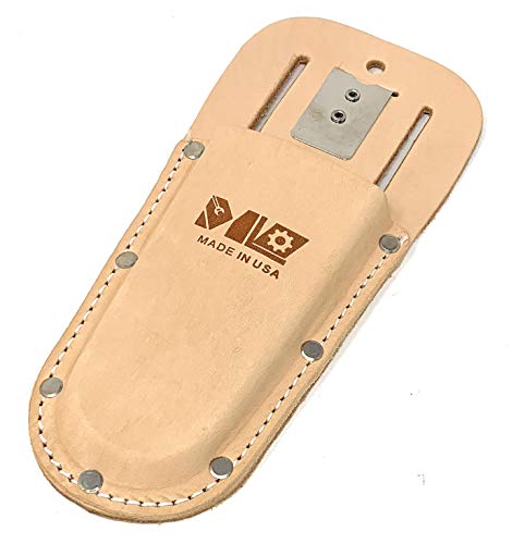 Product Cover MLTOOLS Leather Holster for Pruning Shears - Made in USA - ML Garden Tools Leather Holster for Hand Pruners P8235