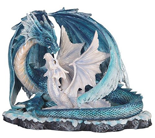 Product Cover StealStreet SS-G-71533 Light Blue Dragon Mom with White Baby Statue Figurine, 7