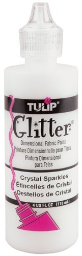 Product Cover I Love To Create FLIS-4-4 Tulip Dimensional Fabric Paint 4oz-Glitter - Crystal Sparkle