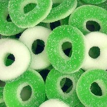 Product Cover Green Apple Gummi Rings 2.5 Pounds Pounds Bag