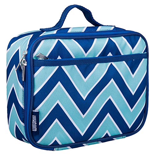 Product Cover Lunch Box, Wildkin Lunch Box, Insulated, Moisture Resistant, and Easy to Clean with Helpful Extras for Quick and Simple Organization, Ages 3+, Perfect for Kids or On-The-Go Parents - Zigzag Lucite