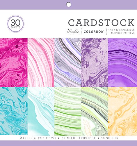 Product Cover ColorBok 71876B Cardstock Paper Pad Marble, 12