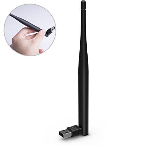 Product Cover Sabrent Hi-Gain AC600 Dual Band Wi-Fi USB Mini Adapter (5dBi Antenna) IEEE 802.11 a/b/g/n/ac with WPS for Easy Connection Support Windows XP/7/8/8.1/10 (NT-WLAC)