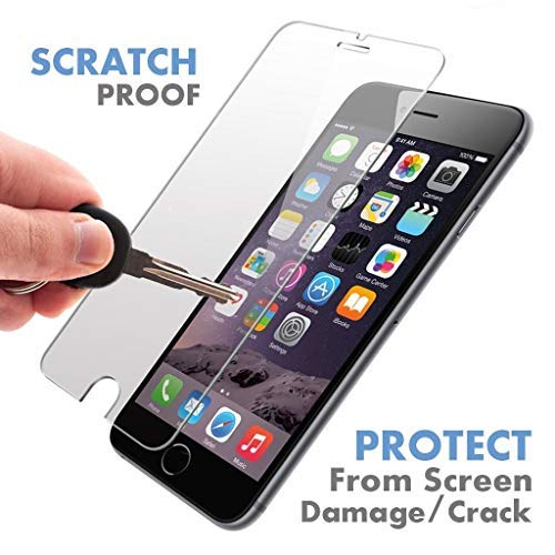 Product Cover iPhone 6S / 6 ★ PREMIUM QUALITY ★ Tempered Glass Screen Protector by Voxkin - Top Quality Invisible Protective Glass for iPhone 6 - Scratch Free, Perfect Fit & Anti Fingerprint - Crystal Clear HD Display