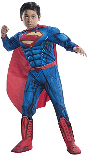 Product Cover Rubie's Costume Co Rubie's Costume DC Superheroes Superman Deluxe Child Costume Medium