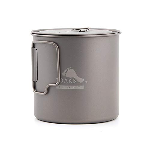 Product Cover TOAKS POT-650-L Light Titanium Pot Perfect For Outdoor Camping & Hiking Cookware - 650ml