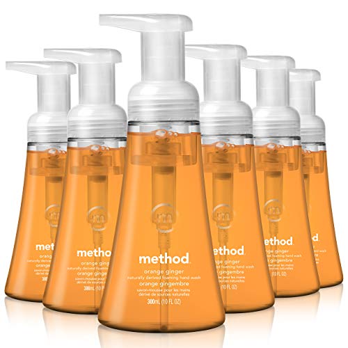 Product Cover Method Foaming Hand Soap, Orange Ginger, 10 Fl Oz (Pack of 6)