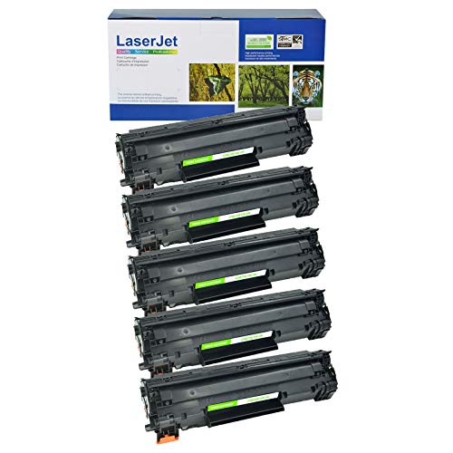 Product Cover SuperInk 5 Pack High Yield Compatible Toner Cartridge Replacement for HP CE278A 78A Black use in Laserjet P1560 P1566 P1606 P1606n P1606dn M1536dnf Printer