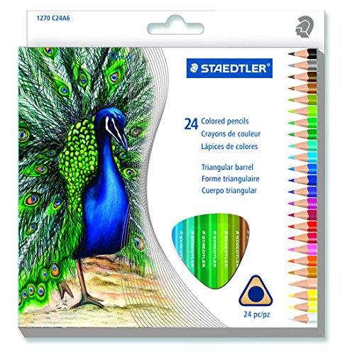 Product Cover  STAEDTLER Triangular Coloured Pencil, 24 Pack (1270 C24A6)