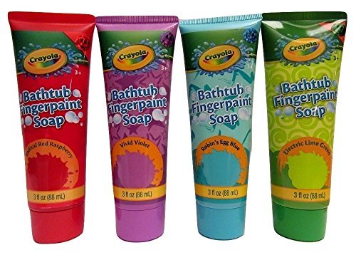 Product Cover Children's Crayola Bathtub Fingerpaint Soap Assorted Colors - (4) 3 Fl Oz Tubes