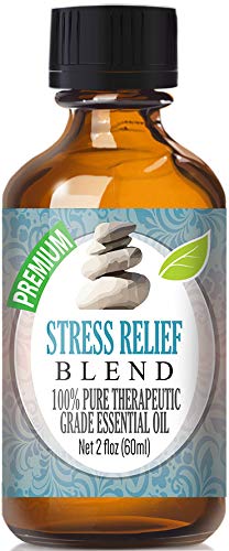 Product Cover Stress Relief Essential Oil Blend - 100% Pure Therapeutic Grade Stress Relief Blend Oil - 60ml