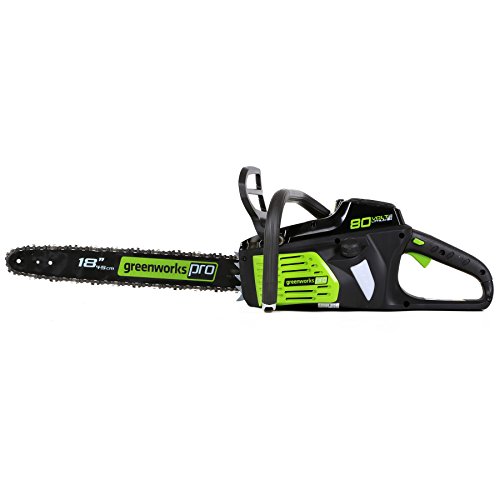 Product Cover Greenworks PRO 18-Inch 80V Cordless Chainsaw, Battery Not Included GCS80450