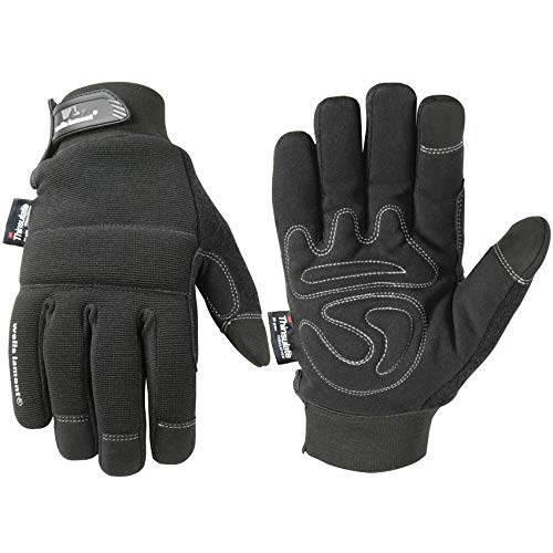 Product Cover Men's Touchscreen Thinsulate Black Winter Gloves (Wells Lamont 7760)
