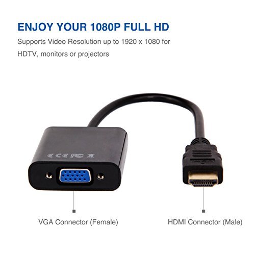 Product Cover Moread HDMI to VGA Adapter (Male to Female) - Black