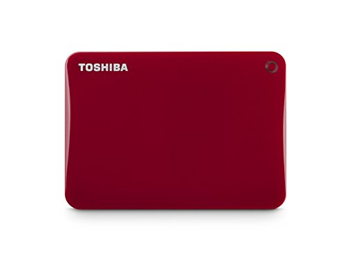 Product Cover Toshiba Canvio Connect II 3TB Portable Hard Drive, Red (HDTC830XR3C1)